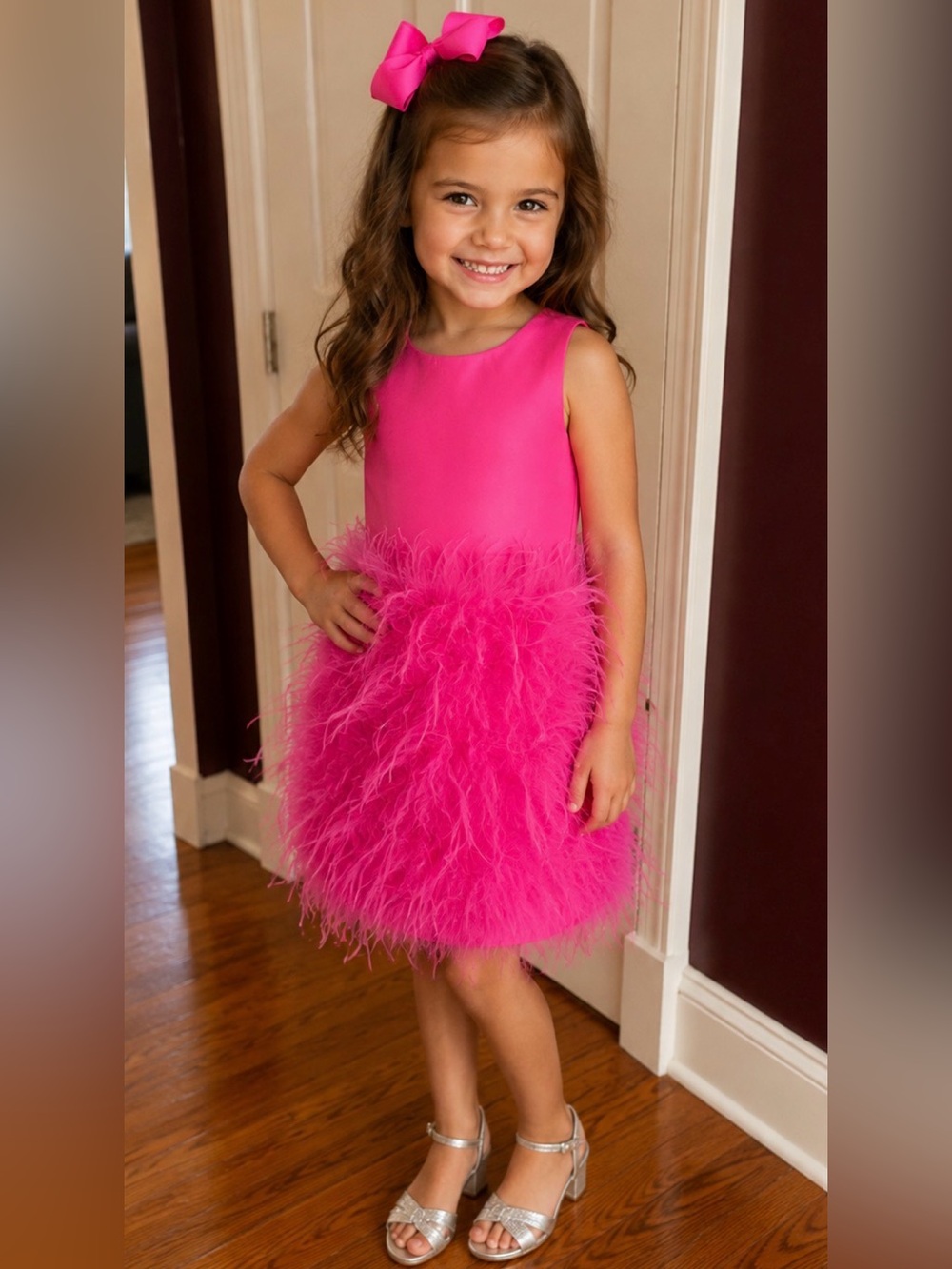 Ashley Lauren | Size 4 | Feathered Pageant Dress